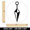 Kunai Ninja Weapon Self-Inking Rubber Stamp for Stamping Crafting Planners